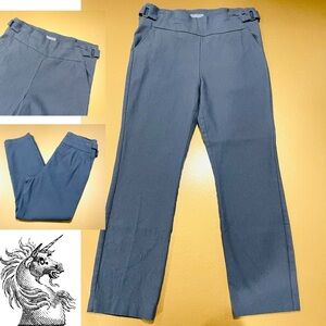 MAURICES Waffle Weave Textured Grey Cropped Dress Pants Medium